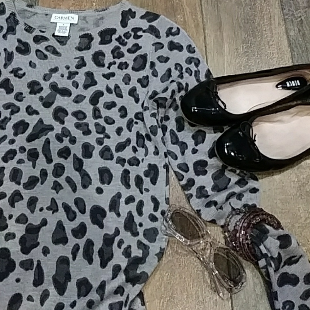 Carmen Marc Valvo sweater dress - Picture 3 of 4